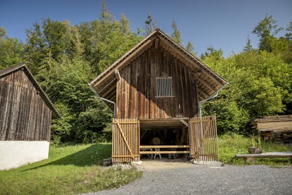 Der Wagenschopf aus Hagenbuch ZH im Freilichtmuseum Ballenberg.