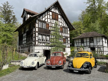 Oldtimer Käfer im Freilichtmuseum Ballenberg