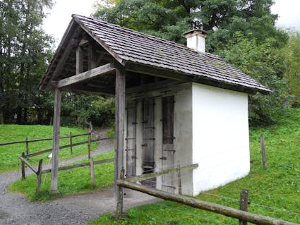 Der Dörrofen aus Alpnachstad OW im Freilichtmuseum Ballenberg.