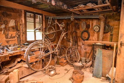 Die Werkstatt vom Bauernhaus aus Eschholzmatt LU im Freilichtmuseum Ballenberg.