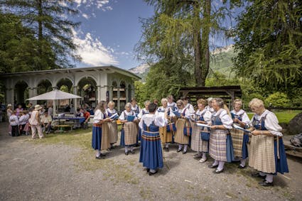 Gelebte Tradition am Trachten- und Volkstanzfest im Freilichtmuseum Ballenberg.