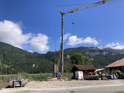 Das Schulhaus Unterheid ist vollständig abgebaut.