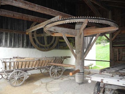 Der Göpel aus Ecoteaux VD (534) im Freilichtmuseum Ballenberg.