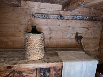 Flasche im Stroh