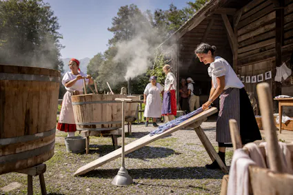 Traditionelle Waschtage auf dem Ballenberg.