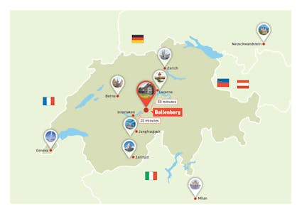 Swiss Culture Park Arrival Map