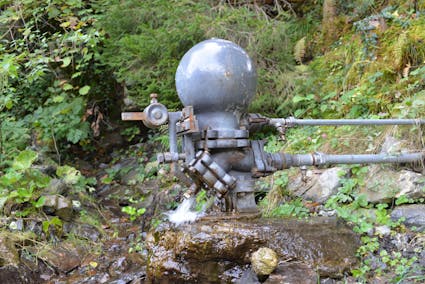 Hydraulischer Widder aus dem Haslital BE