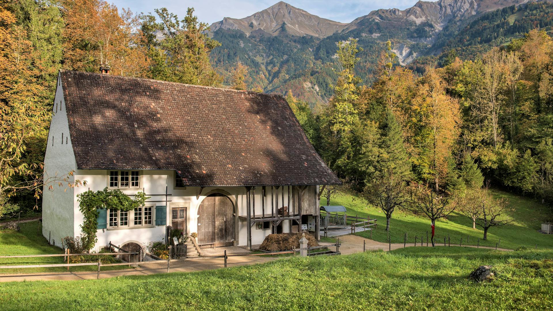 Bauernhaus aus Therwil BL im Freilichtmuseum Ballenberg.