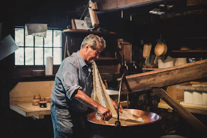 In der Käserei auf dem Ballenberg herrscht fast täglich Betrieb.