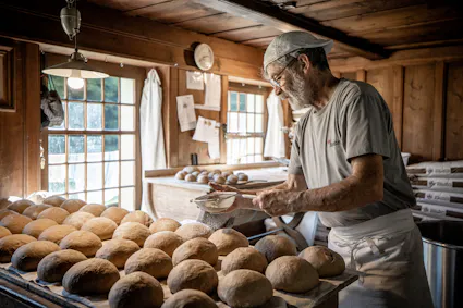 Brotbacken, Handwerk im Freilichtmuseum Ballenberg