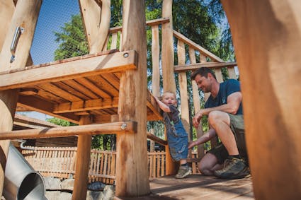 Im Freilichtmuseum Ballenberg hat es nicht nur ein Spielplatz, sondern gleich zwei Spielplätze. 