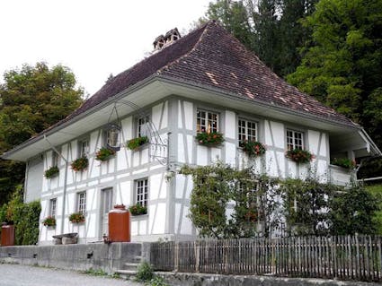 Das Handwerkerhaus aus Herzogenbuchsee BE im Freilichtmuseum Ballenberg.