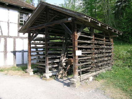 Der Tresterschopf aus Männedorf ZH im Freilichtmuseum Ballenberg.