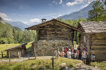 Ein Gruppenausflug in das Freilichtmuseum Ballenberg: Auf den geführten Rundgängen werden verschiedene Themen wie Architektur, ländliches Leben und Wirtschaften, Brauchtum und Handwerk beleuchtet.