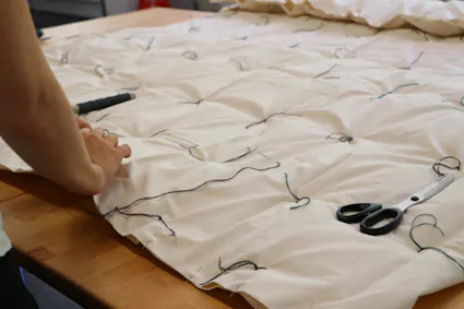 Besuchen Sie den Kurs Nähen – Sommer- oder Wollduvet im Kurszentrum Ballenberg.