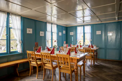 Machen Sie im Freilichtmuseum Ballenberg eine genussvolle Pause in den Gasthäusern Ballenberg. Im Museumsteil Balm lädt das Gasthaus Degen zum Schlemmen und Verweilen ein.