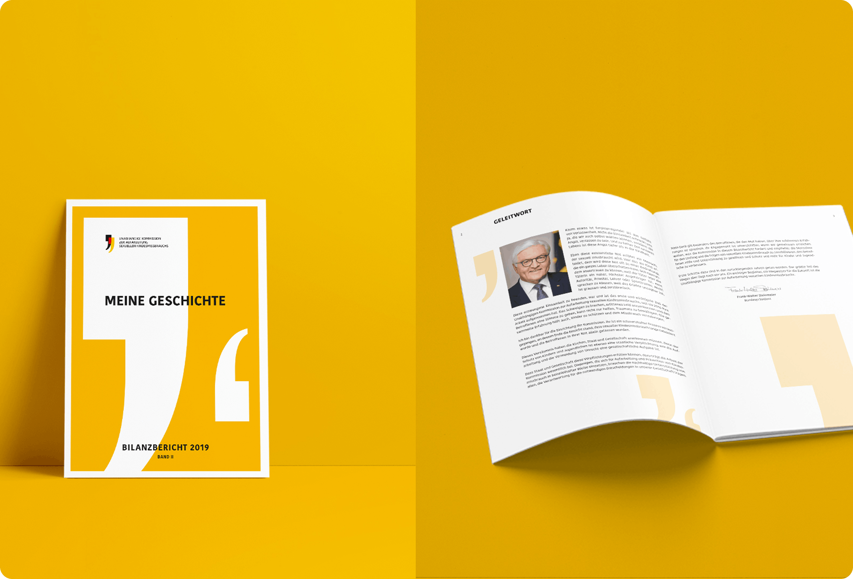 Cover und erste Seite Jahresbericht