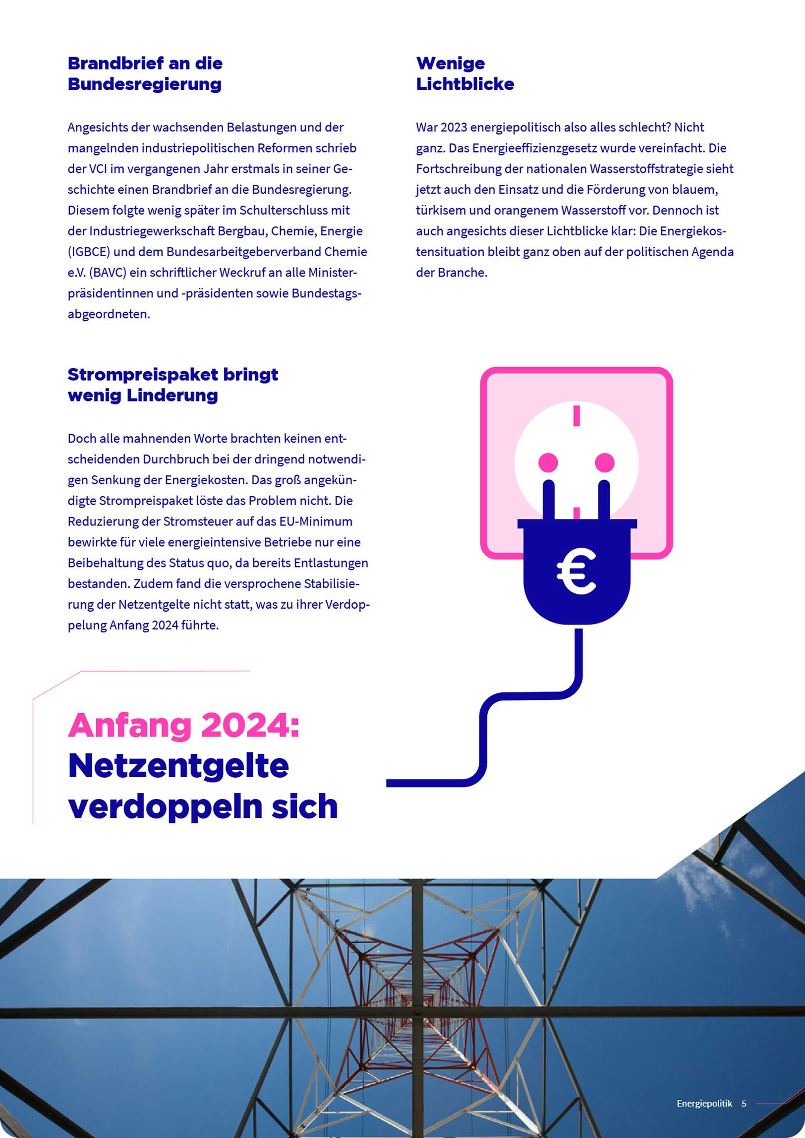 Auszug aus dem Jahresbericht mit dem Brandbrief an die Bundesregierung.