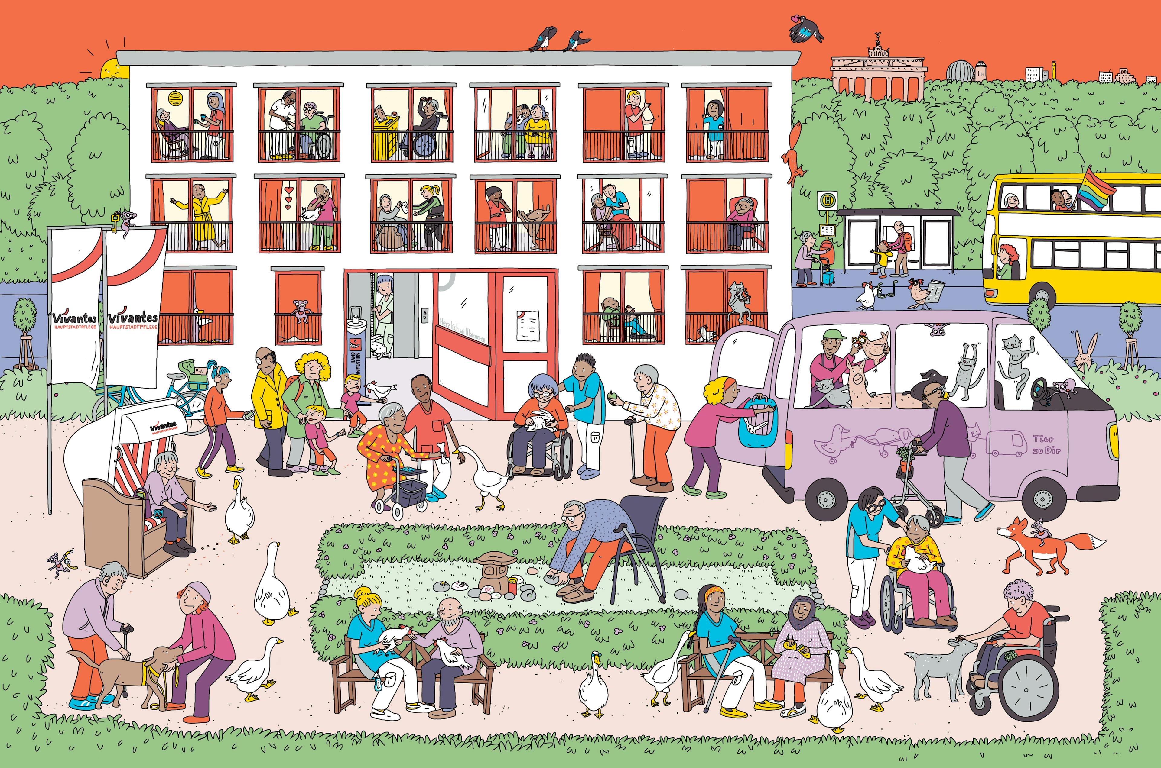 Ein Motiv aus dem Vivantes-Wimmelbuch.