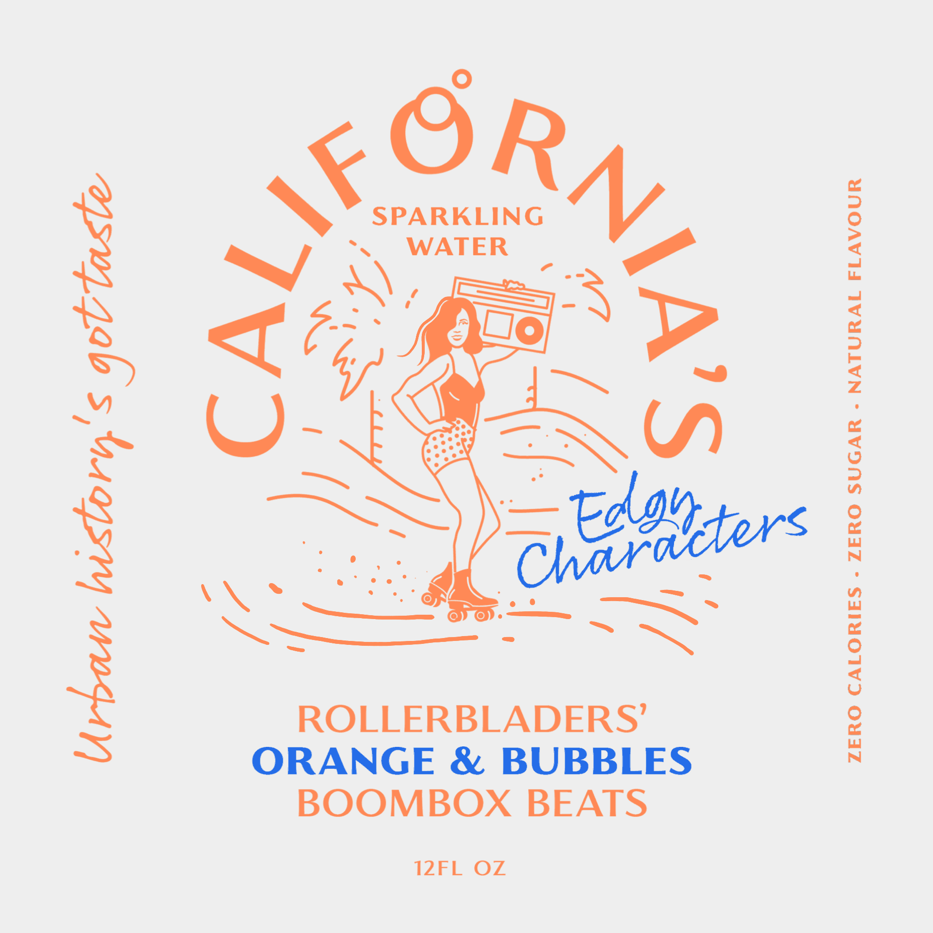 animated roller skater design