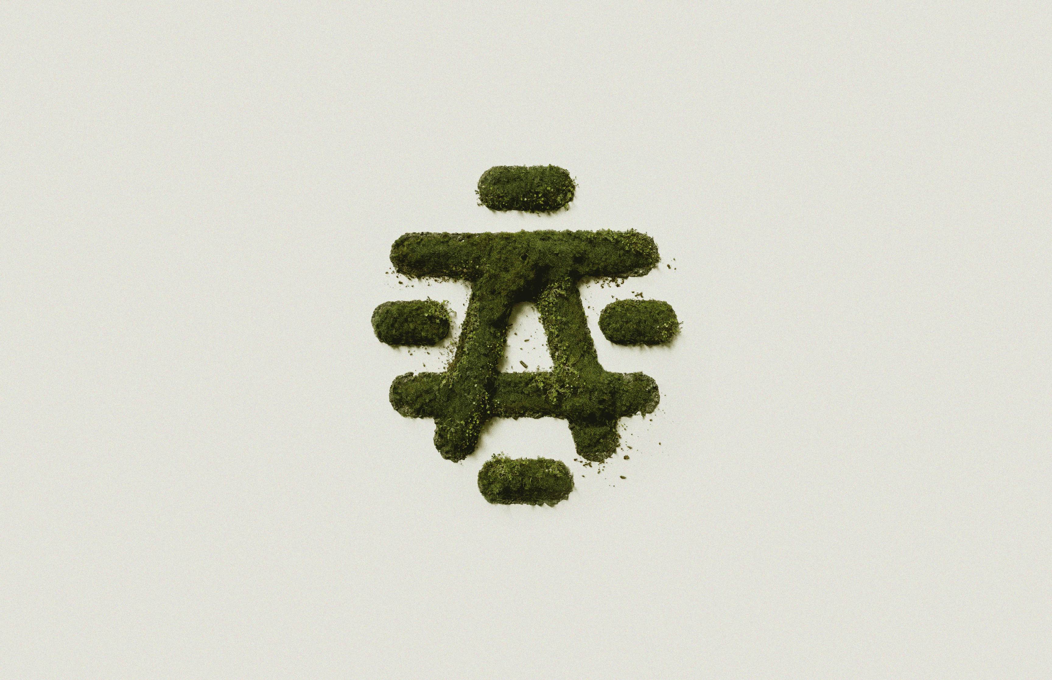 apiterra symbol made of grass