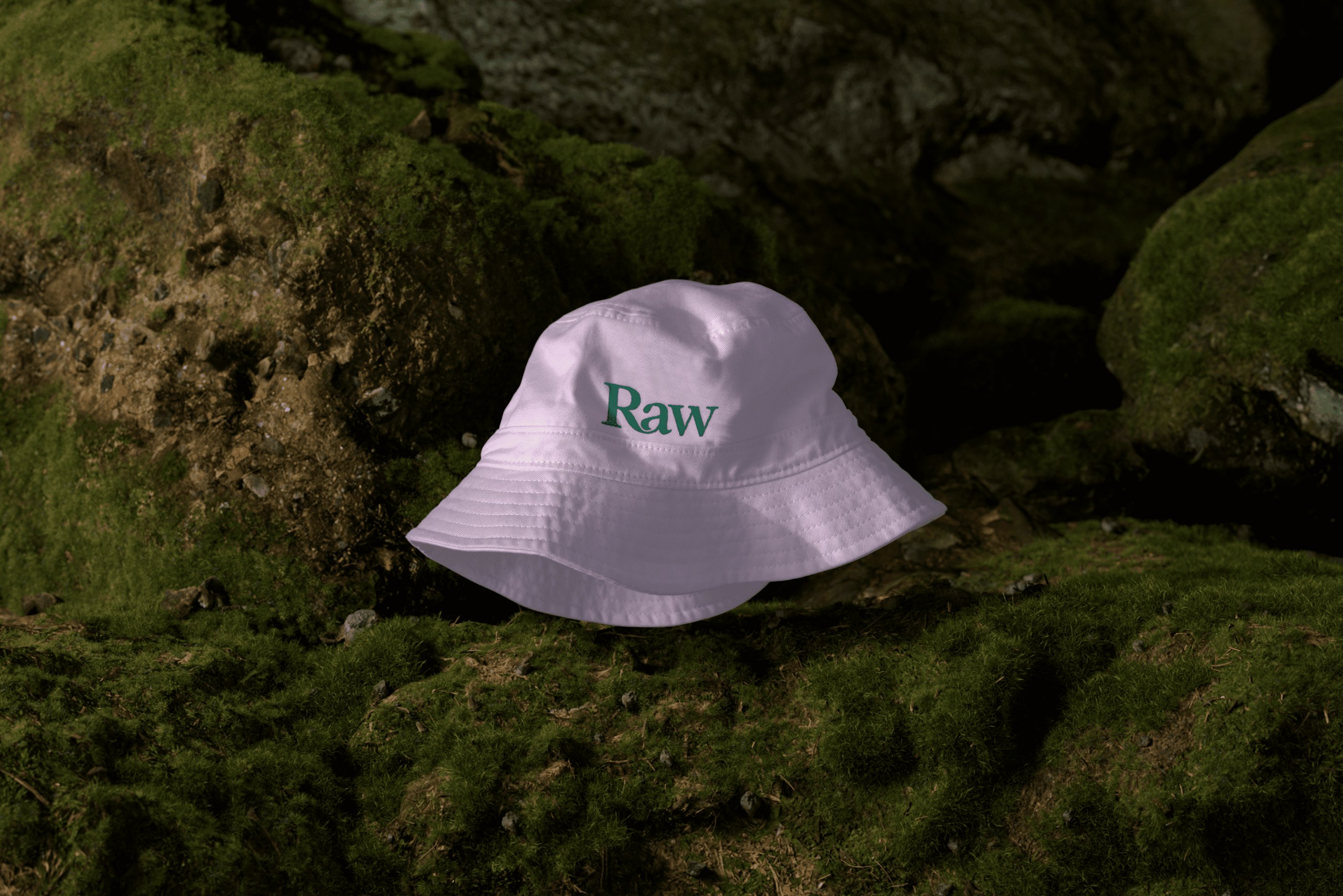 bucket hat on grass