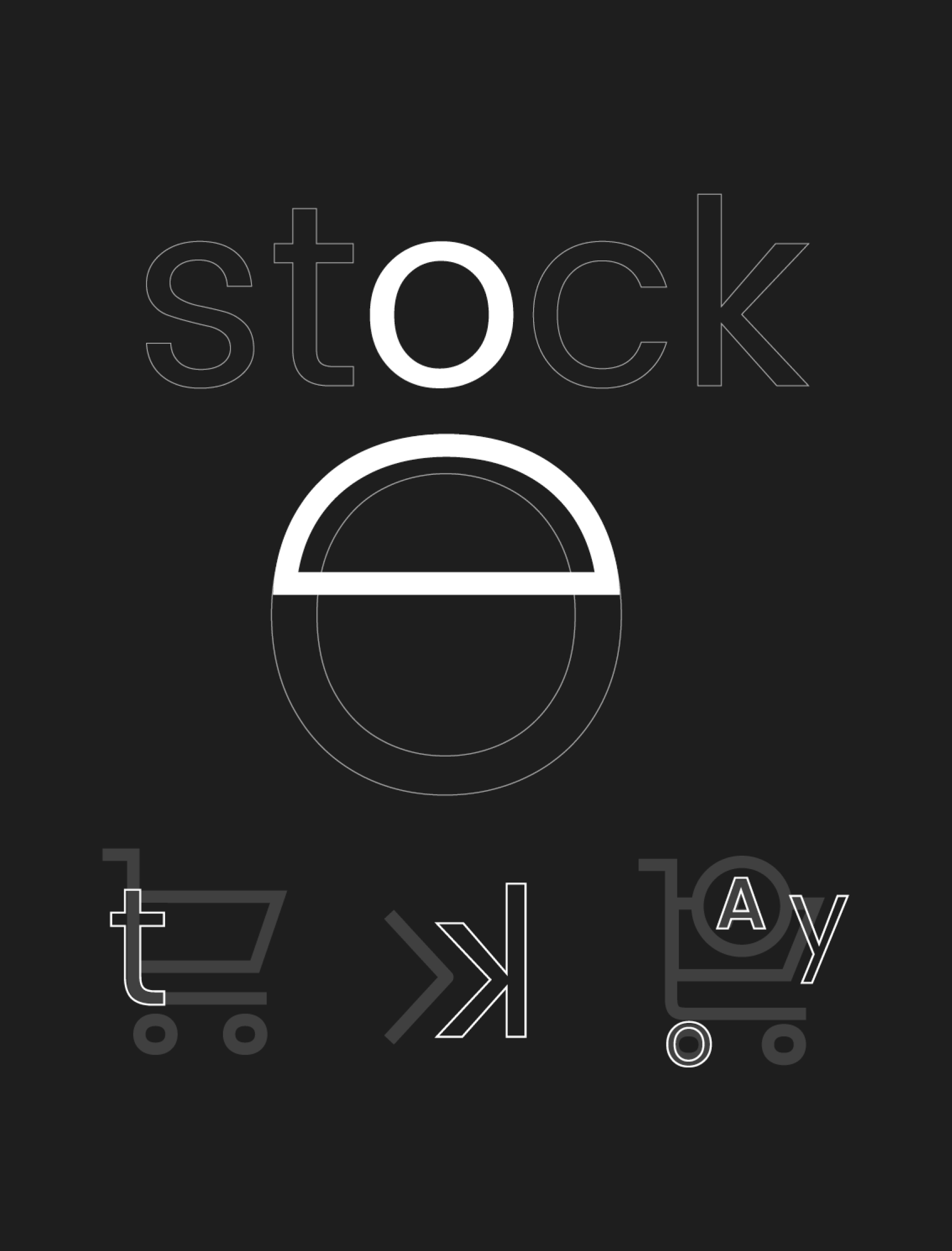 icons and typeface connection scheme