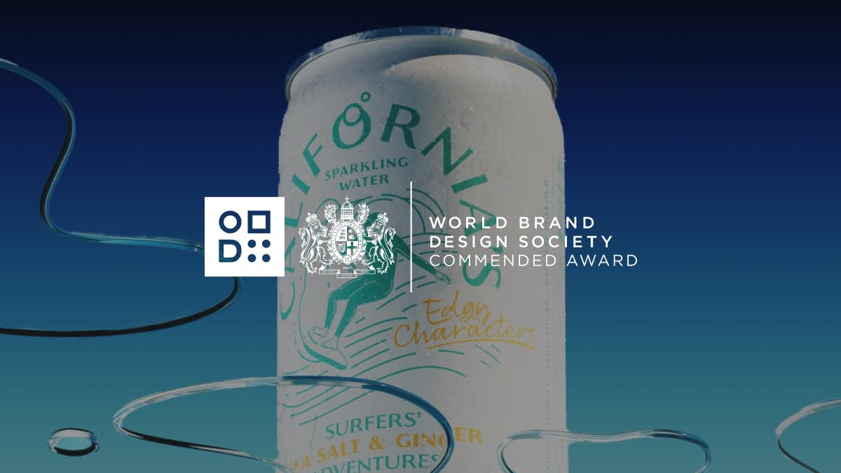 California's Sparkling packaging awarded by World Brand Design Society