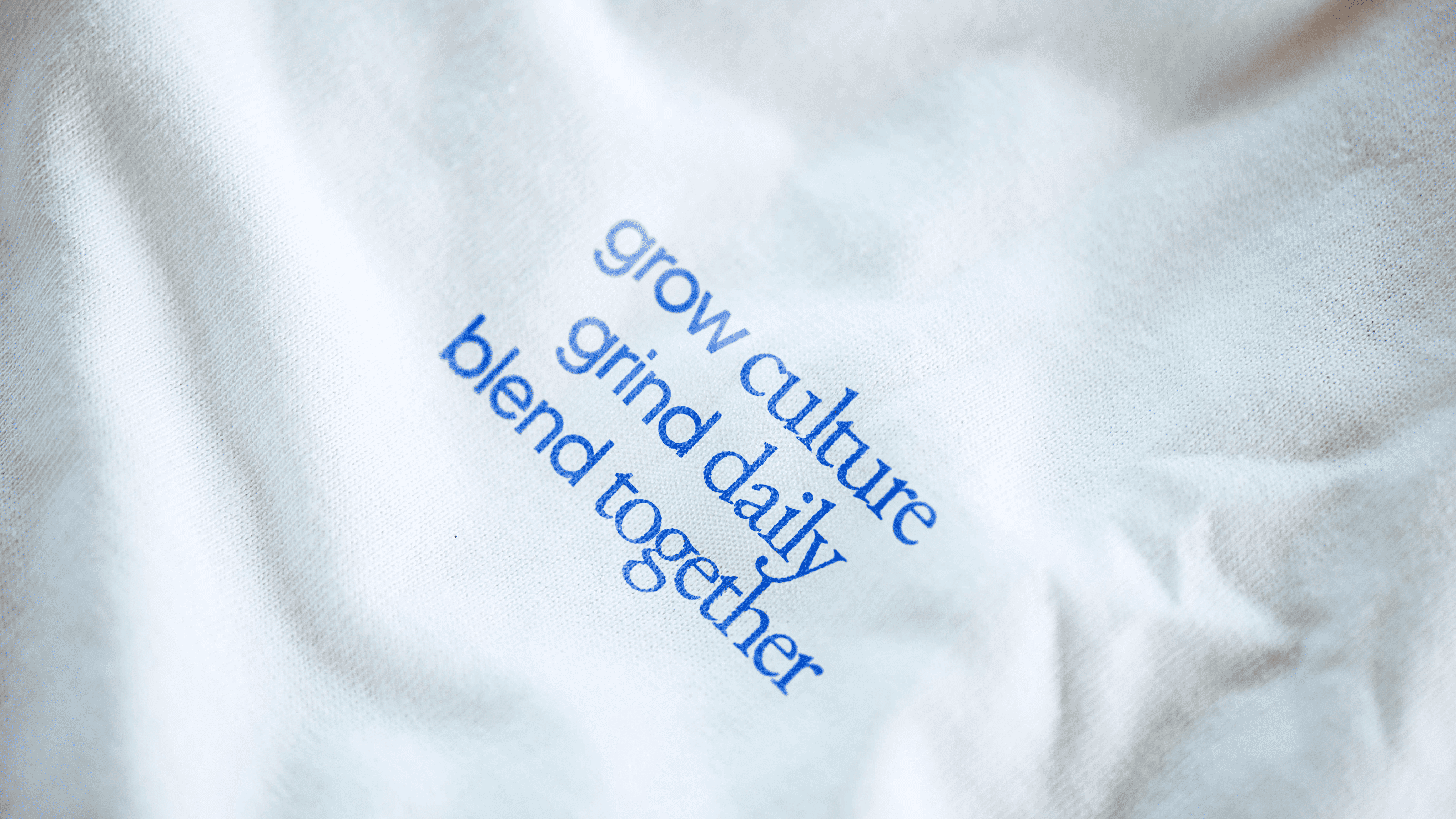 text print on a fabric