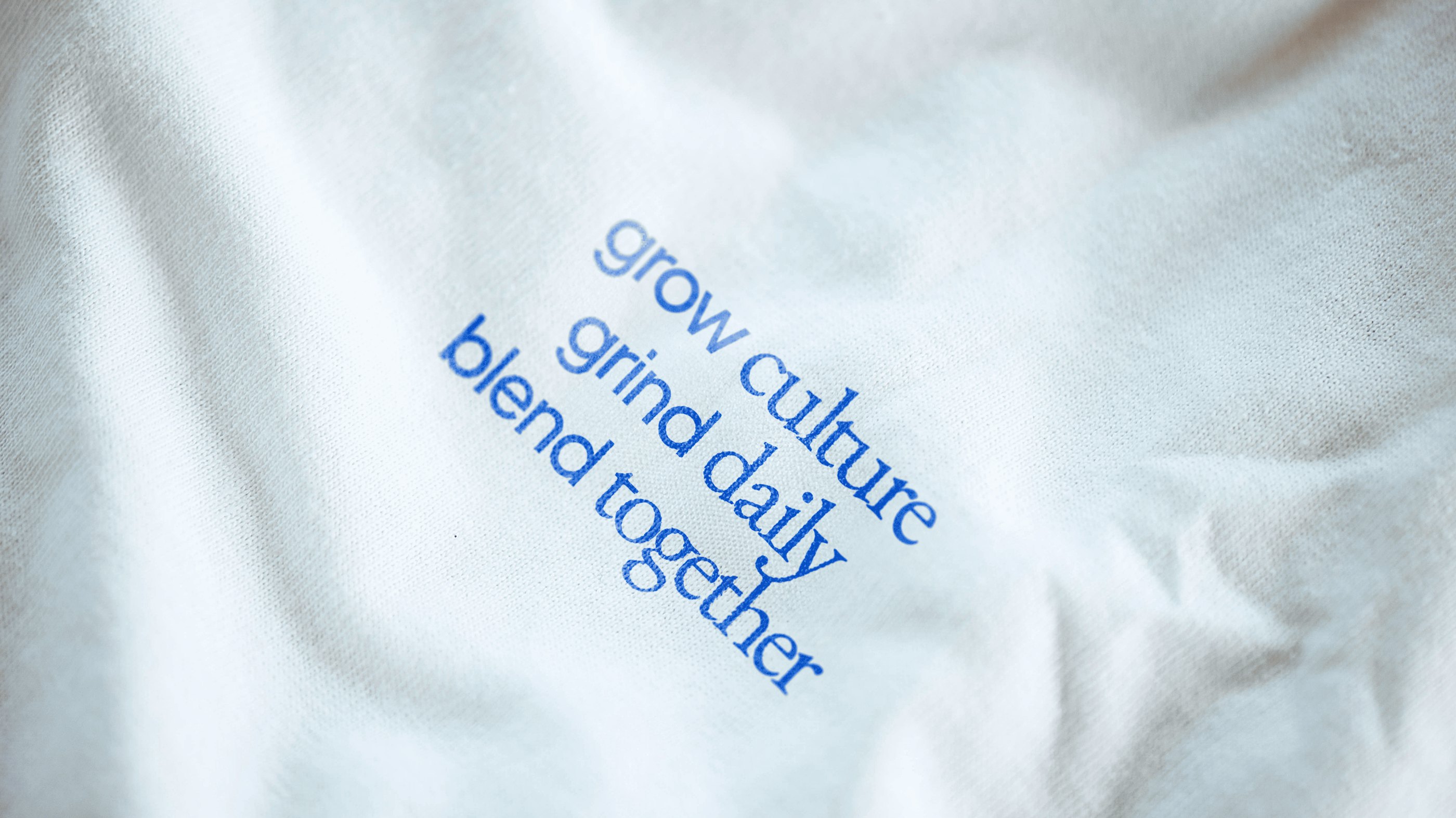 text print on a fabric