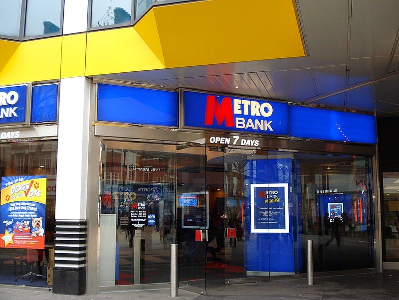 Front of Metro Bank, Croydon