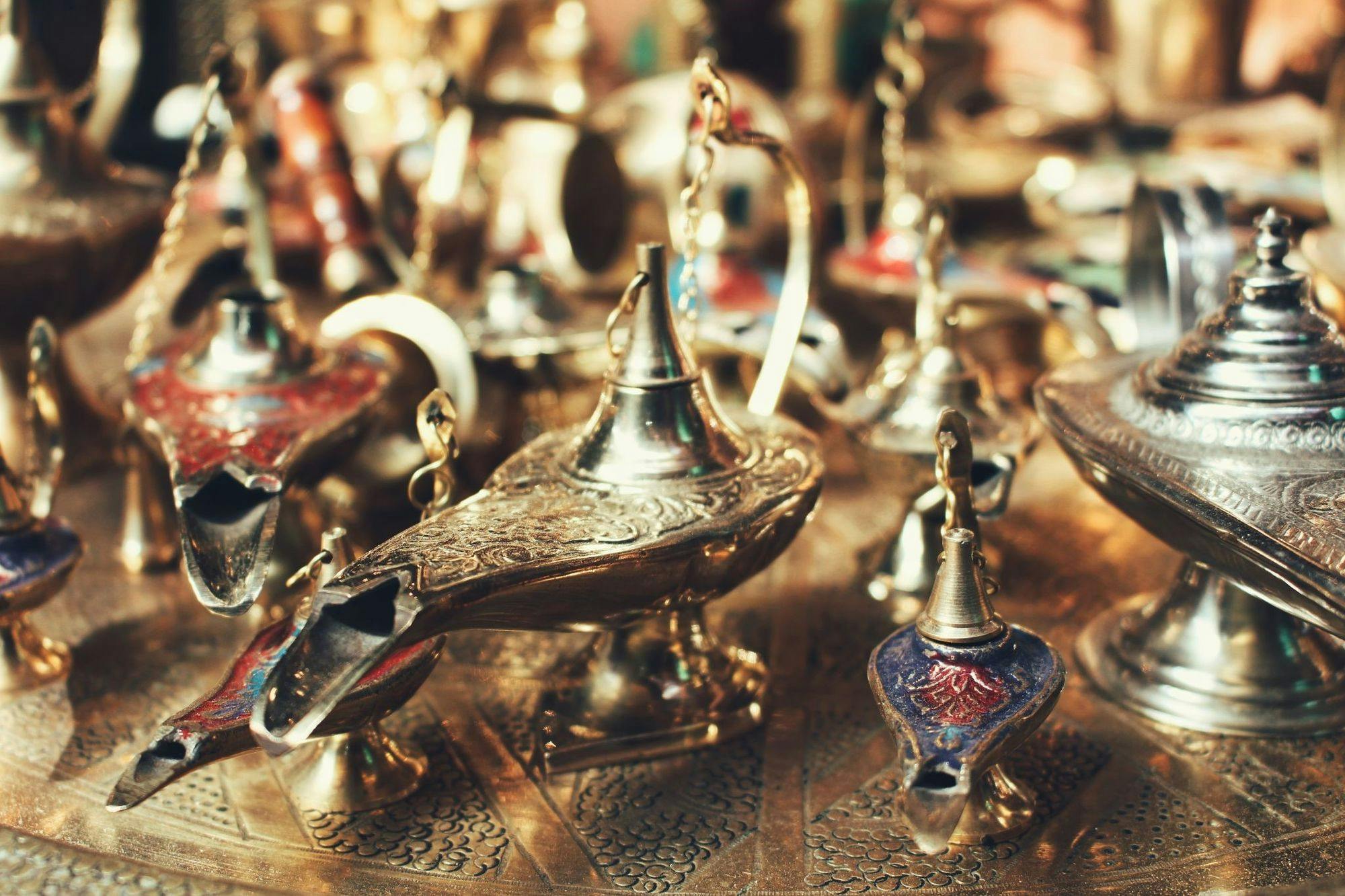 Stock photo of oil lamps