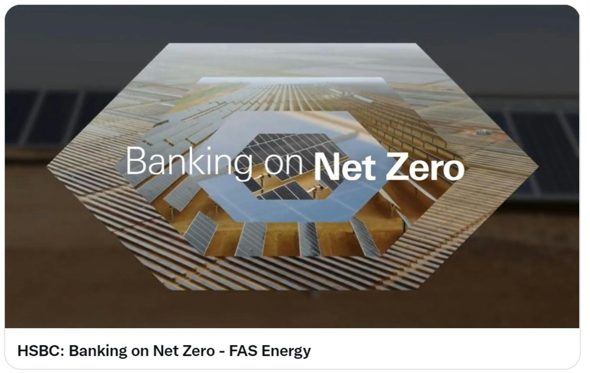 Video stil showing "Banking on Net Zero"