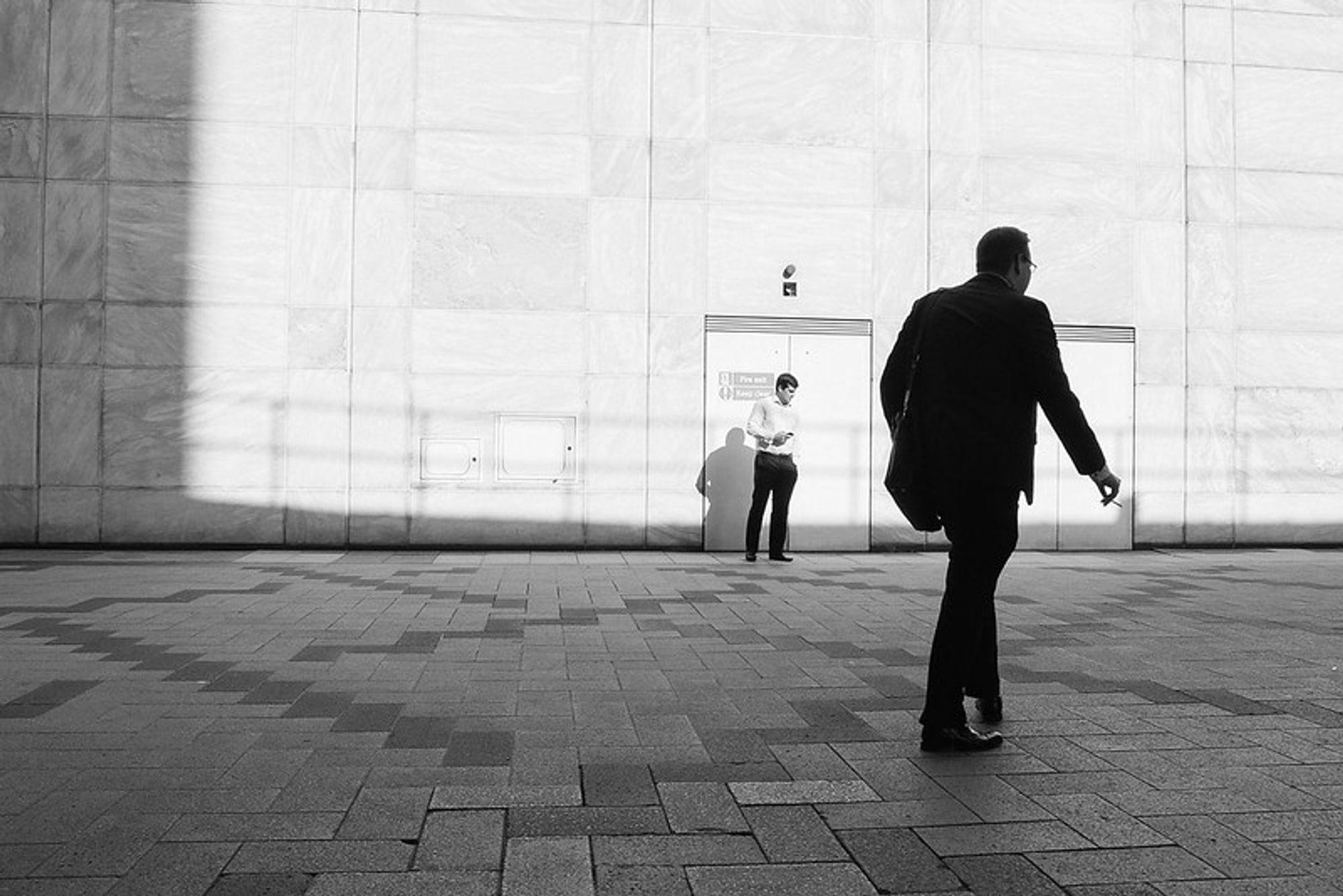 Bankers in Canary Wharf