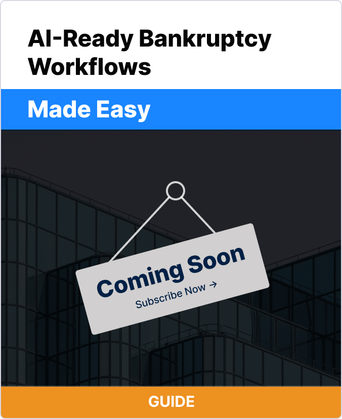 AI-Ready Bankruptcy Workflows Made Easy Book Cover