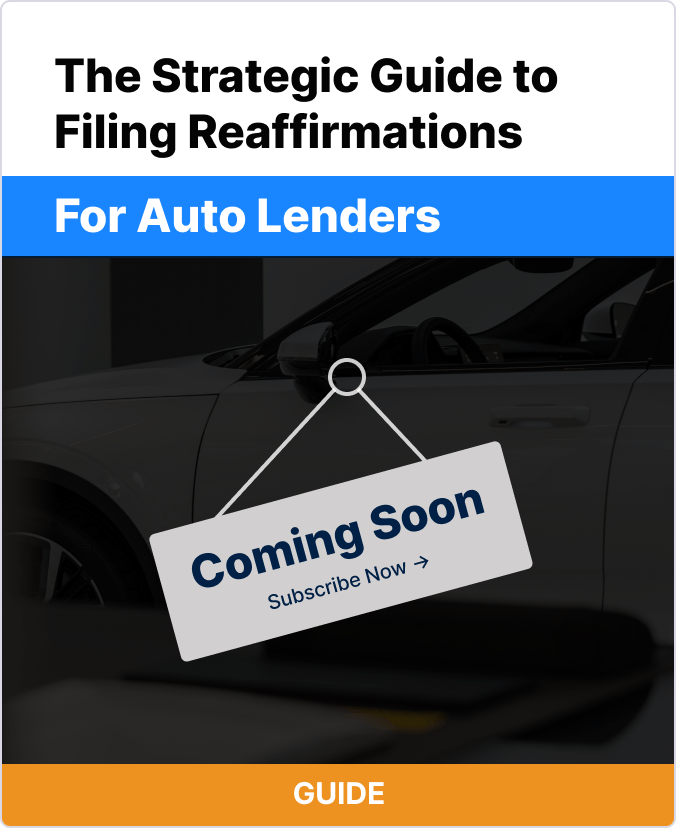 The Strategic Guide to Filing Reaffirmations Cover