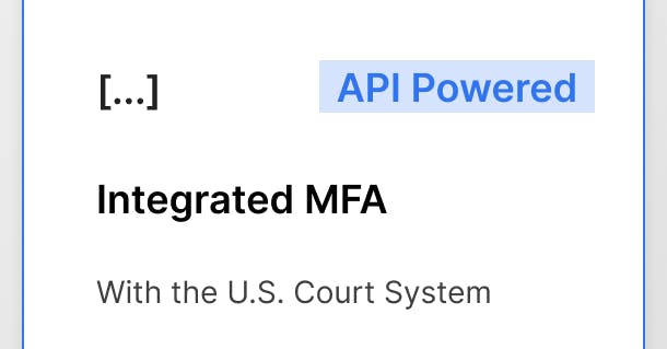 Court MFA Integration