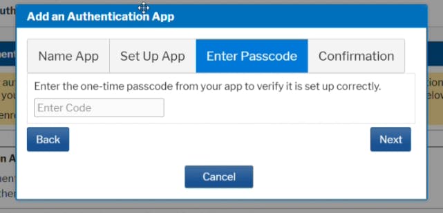 PACER MFA verification