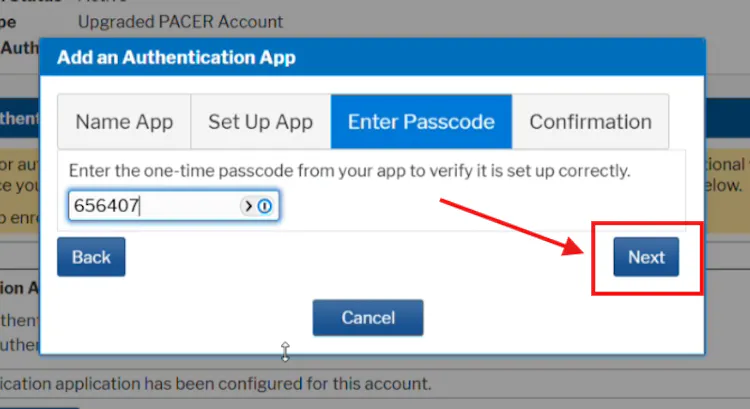 Setting Up MFA on Your PACER Account