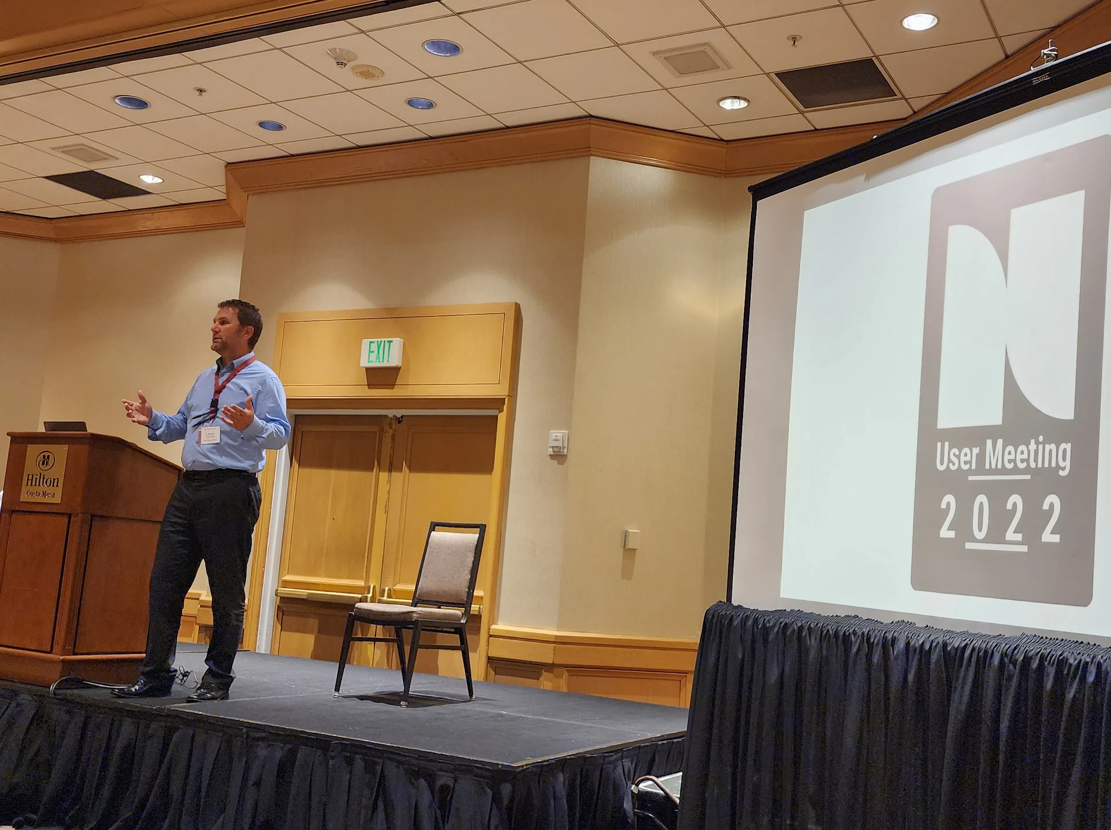 Lance Wickham presenting at the NLS conference