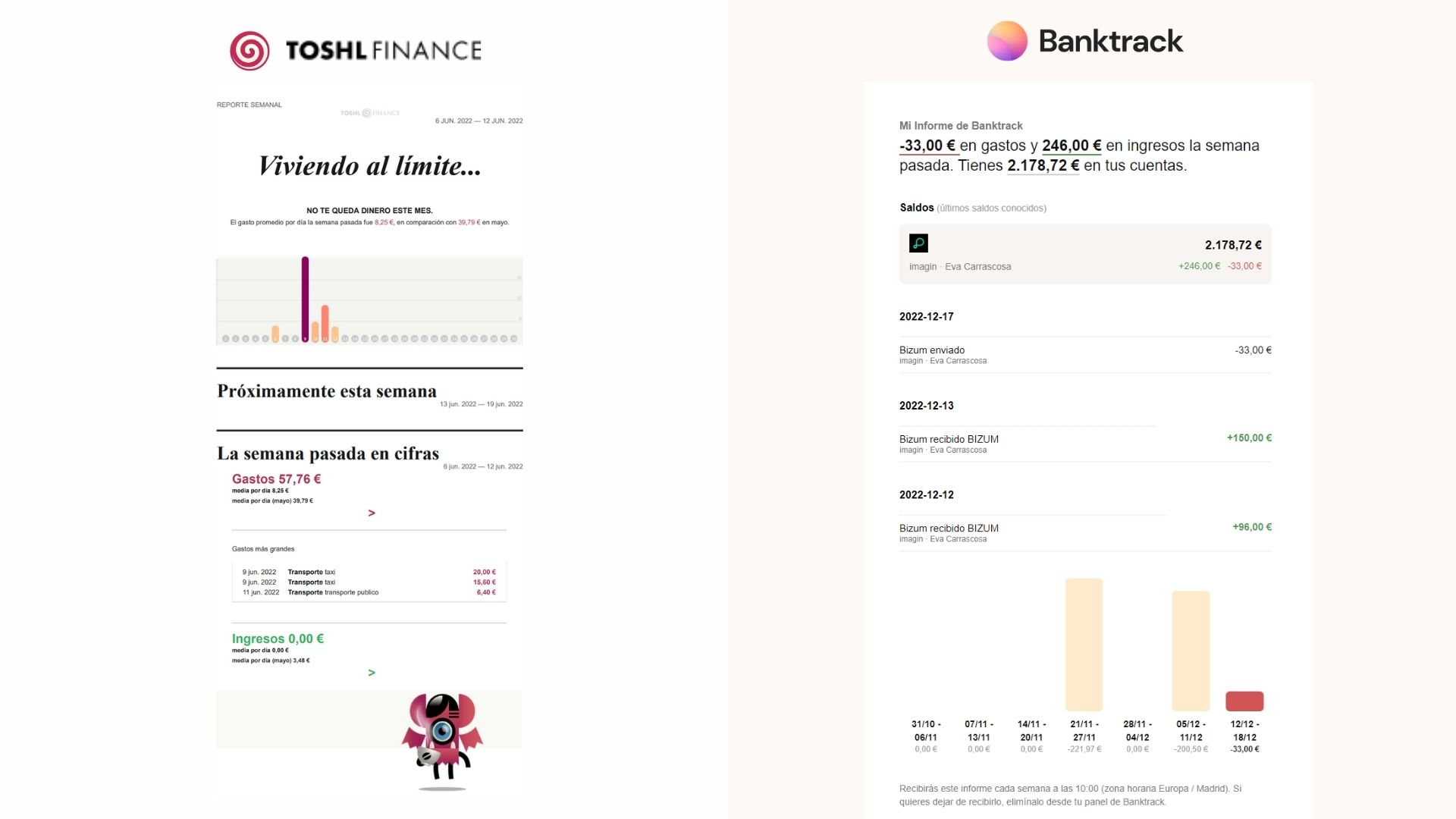 Finanzas Personales: Toshl Vs. Banktrack | Banktrack Blog