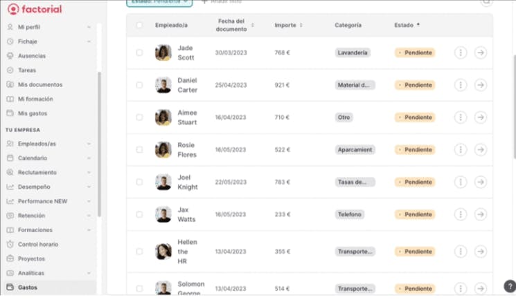 factorial dashboard