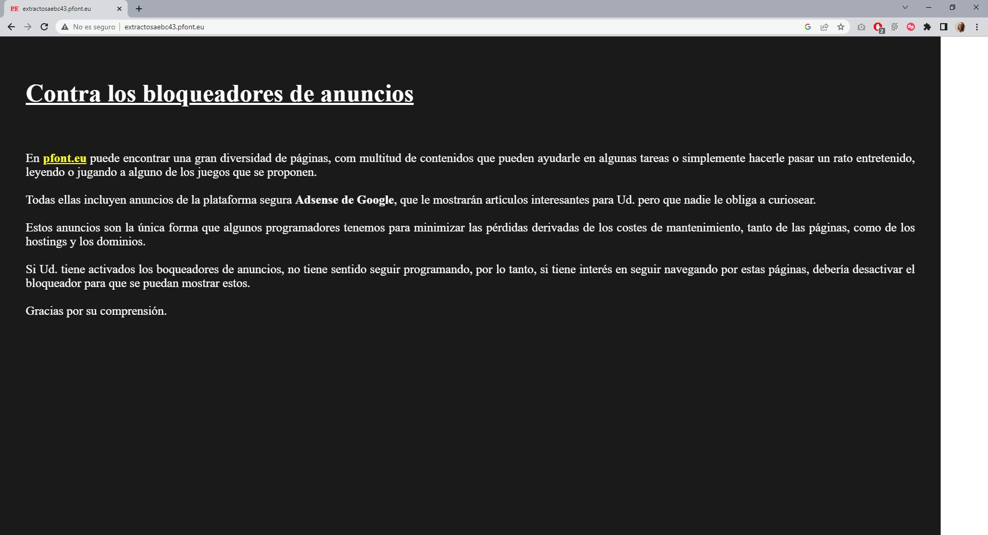 Captura del primer proceso de visualizar el archivo en Norma 43