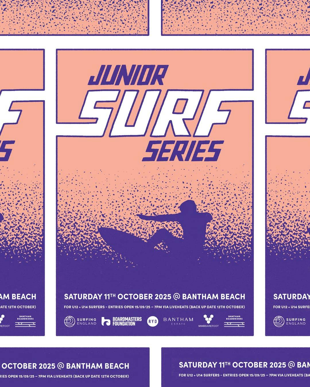Junior Surf Series Bantham Boardriders Poster