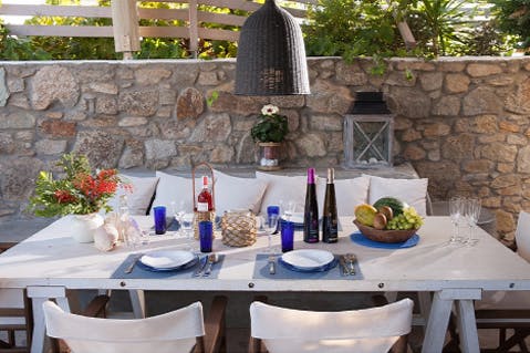 Outdoor dining table