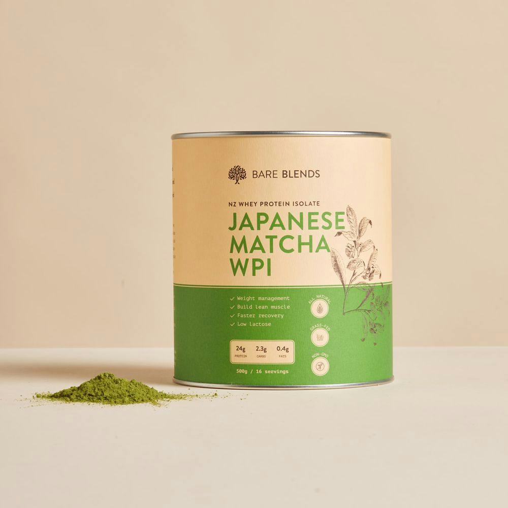 Japanese Matcha Whey Protein Isolate Grassfed WPI Bare Blends