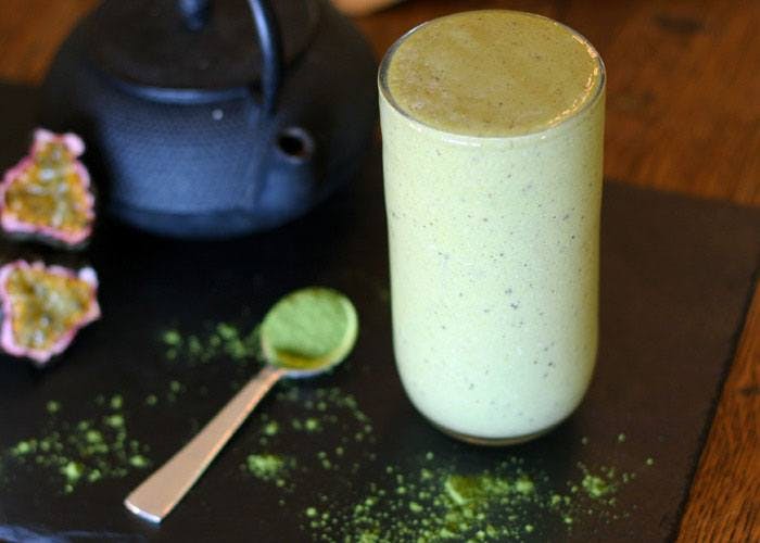 Matcha Green Tea Coconut Mango Smoothie