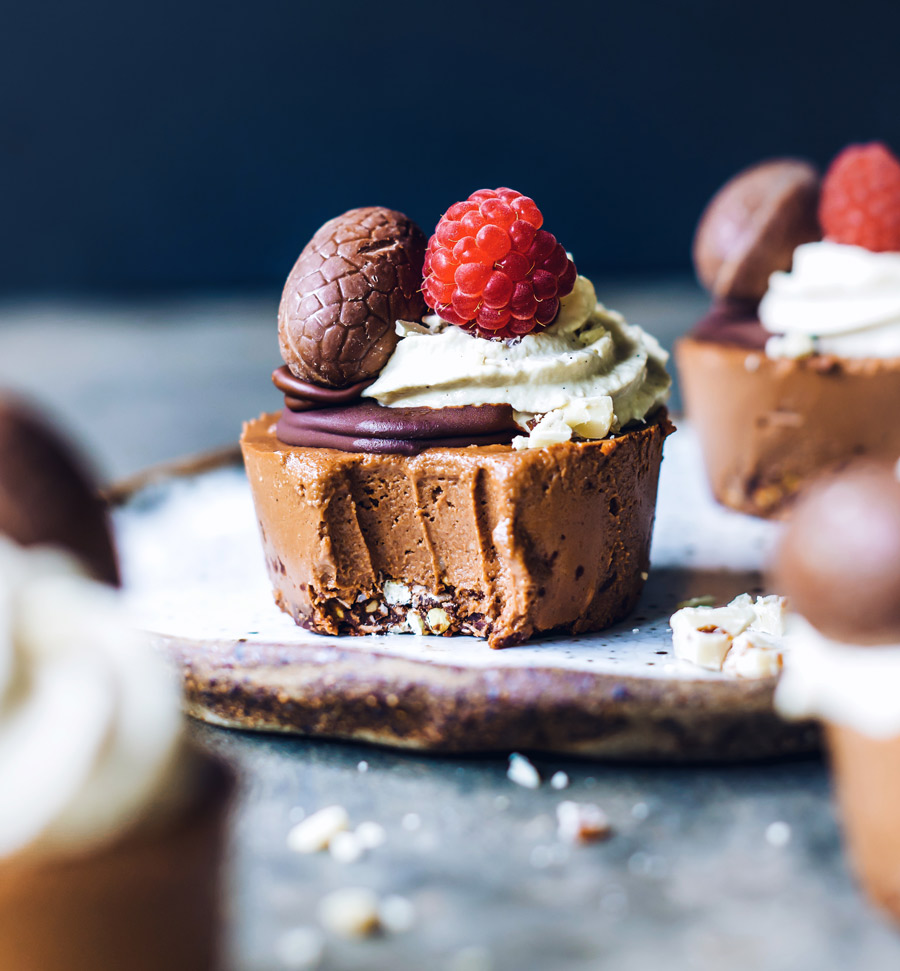 Double Chocolate Easter Baby Cakes