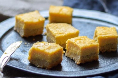 Coconut Protein Lemon Slice