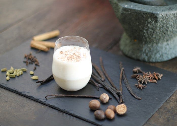 Vanilla, Maca and Buckini Spiced Almond Milk